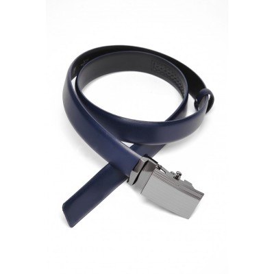 Pasek skórzany "Elegant Blue"