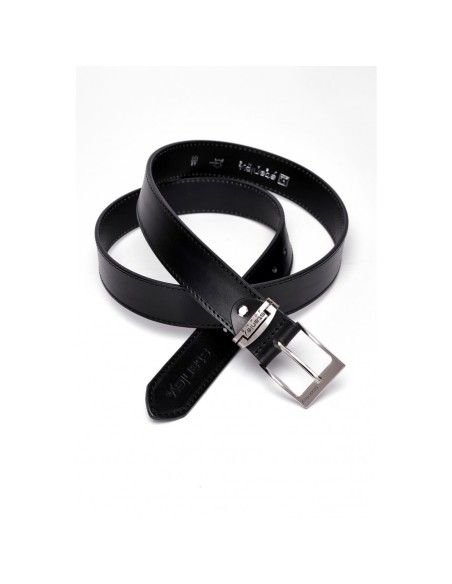 Pasek skórzany "Denim Black"