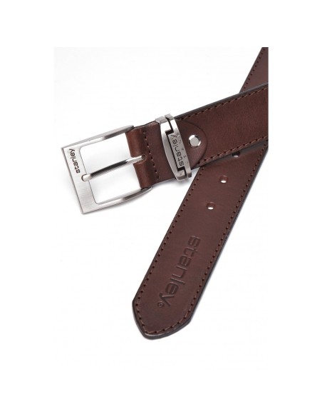 Pasek skórzany "Denim Brown"