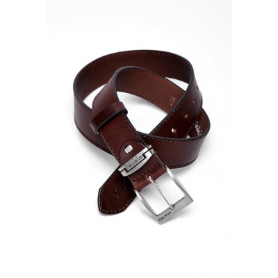 Pasek skórzany "Denim Brown"