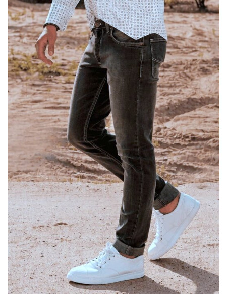 Spodnie jeansowe slim 412/009